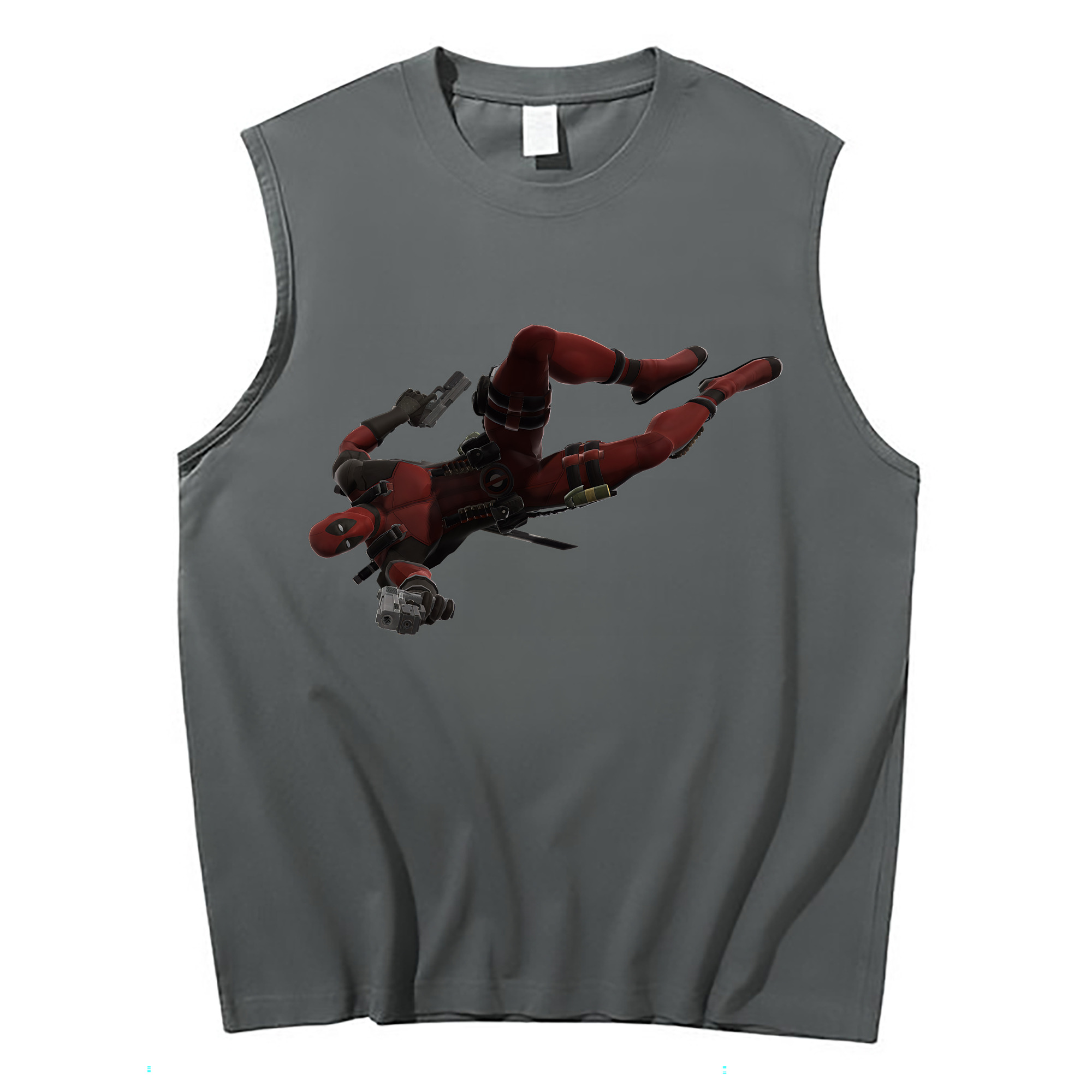 （画像用） Deadpool デッドプール コットン100％タンクトップ（フロントプリント）